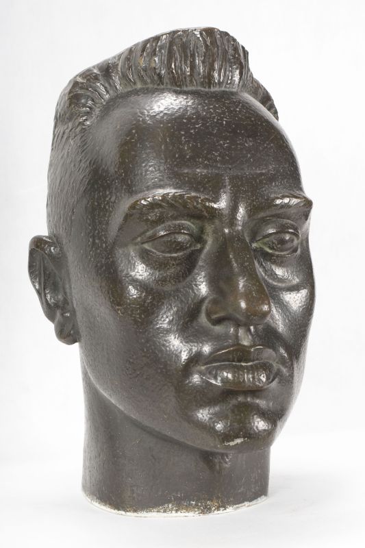 Self-Portrait, A. Karny, 1930, bronze